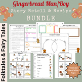 Gingerbread Man (Boy) Story Retell & Visual Recipe Bundle
