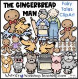 Gingerbread Man Fairy Tales Clip Art Images Color Black White