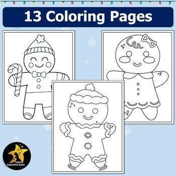 FREE Gingerbread Girl Coloring Pages – The Art Kit