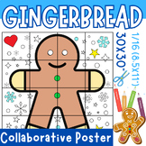 Gingerbread Man Craft Activity: Collaborative Coloring Pag
