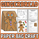 Gingerbread Man Craft | Gingerbread Paper Bag Craft | Chri