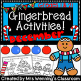 Gingerbread Man Craft, Writing, & Book Pack! Grades K-2!