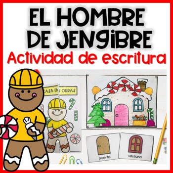 Preview of Gingerbread Man Craft in Spanish | Actividad hombre de jengibre | Navidad