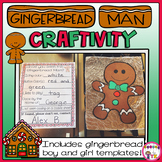 Gingerbread Man Craftivity for Preschool and Kindergarten