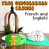 Gingerbread Man Crown FREEBIE | English and French
