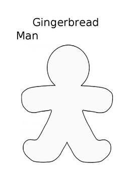 Gingerbread Man Cut Out by Ashli Halley | TPT