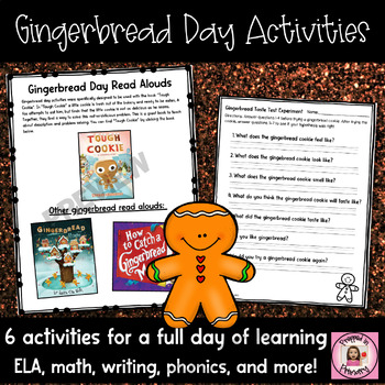 Preview of Gingerbread Man Day Activities - 12 Days of Christmas
