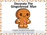 Gingerbread Man Do Together Parent/Child Homework Activity