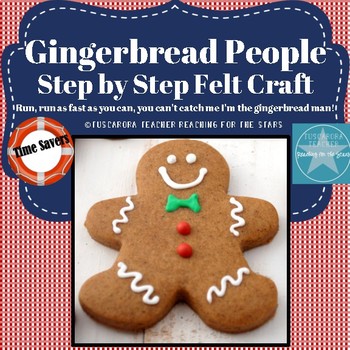 Preview of Gingerbread Man Felt Craft