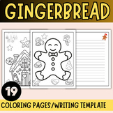 Gingerbread Man writing template , Gingerbread man House &
