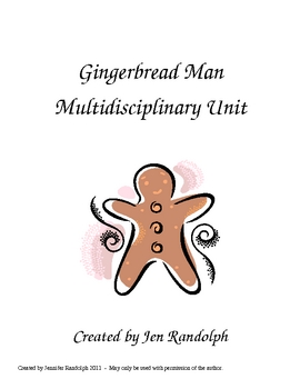 Preview of Gingerbread Man Holiday Unit