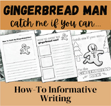 Gingerbread Man How-To Informative Writing + Graphic Organ