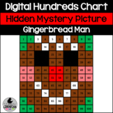 Digital Gingerbread Man Hundreds Chart Hidden Mystery Pict