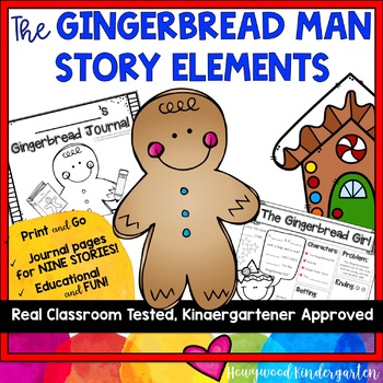 Preview of Gingerbread Man Journals!  Explore Story Elements : Characters , Sequencing