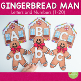 Gingerbread Man Letter and Number Cards