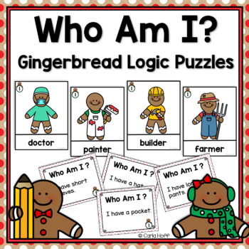 Preview of Gingerbread Man Logic Puzzles for Beginners