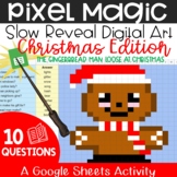 Gingerbread Man Loose At Christmas - A Pixel Art Activity