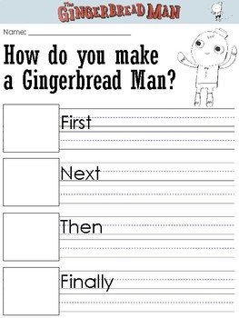 Gingerbread Man Loose in the School Worksheets and Writing Prompts