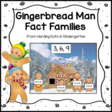 Gingerbread Man Math Activities for Fact Families