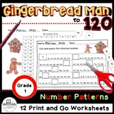 Gingerbread Man Math Worksheets to 120 Ten More Ten Less O
