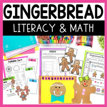 Preview of Gingerbread Man Math and Literacy Fun