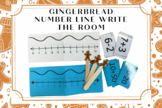 Gingerbread Man Number Line Write the room