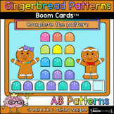 Gingerbread Man Patterns - AB Patterns - Boom Cards - Digi