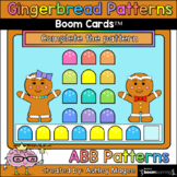 Gingerbread Man Patterns - ABB Patterns - Boom Cards - Dig