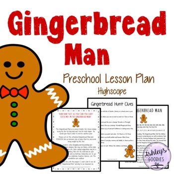 Preview of Gingerbread Man Preschool Lesson Plan (Highscope)