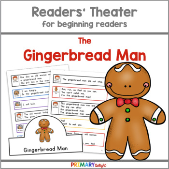 Preview of Gingerbread Man Readers' Theater in 1st Grade & K | Christmas Readers Theater