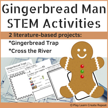 Preview of Gingerbread Man STEM Activities, Literature Based, Open-Ended