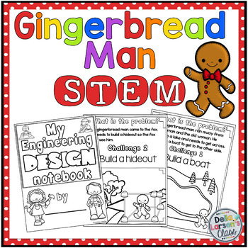 Preview of Gingerbread Man STEM Challenges
