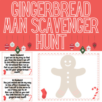 Preview of Gingerbread Man Scavenger Hunt