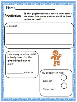 Preview of Gingerbread Man Science Investigation