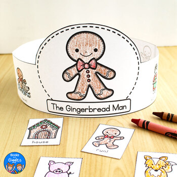 Gingerbread Man Sequencing Hat Gingerbread man sequencing story crafts cards book retelling craft activity classroom tea sweet skills folded too little card christmas