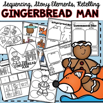 Preview of Gingerbread Man Sequencing Retelling