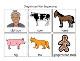 Gingerbread Man Sequencing Visuals Language Therapy/Homeschool