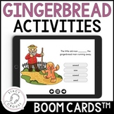 Gingerbread Man Speech and Language Activities BOOM CARDS™