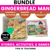 Gingerbread Man Stories, Activities & Centers Bundle Presc