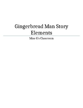 Preview of Gingerbread Man Story Elements