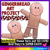 Gingerbread Man Template Art Project .. Cut, Glue, Decorat