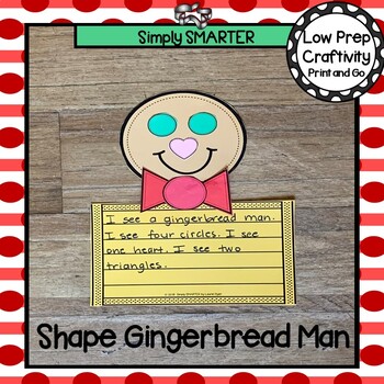 Gingerbread Man Themed Cut and Paste Shape Math Craftivity by Simply ...