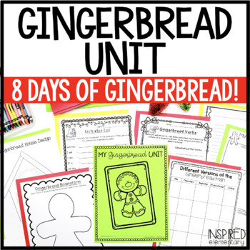 Preview of Gingerbread Man Unit Comparing Stories Reading Gingerbread Writing Activities