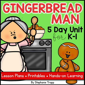 Preview of Gingerbread Man Unit for Kindergarten and First Grade