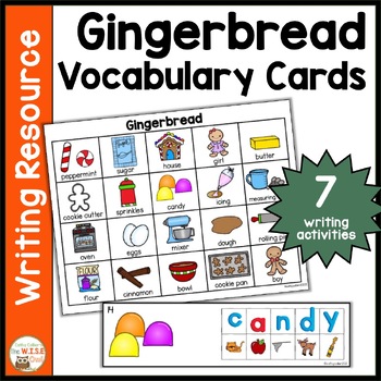 Preview of Gingerbread Man Vocabulary Writing and Word Work Activities Summarizing