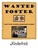 Gingerbread Man Wanted Poster