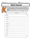 Gingerbread Man Word Journal