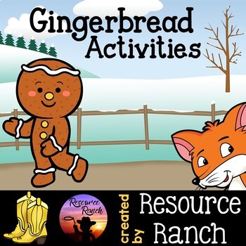 Preview of Gingerbread Man Worksheets and Center Activities