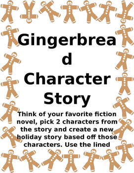 Preview of Gingerbread Man Writing