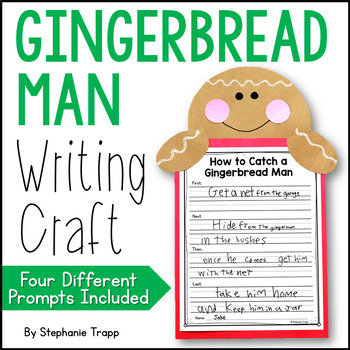 Preview of Gingerbread Man Writing Craft
